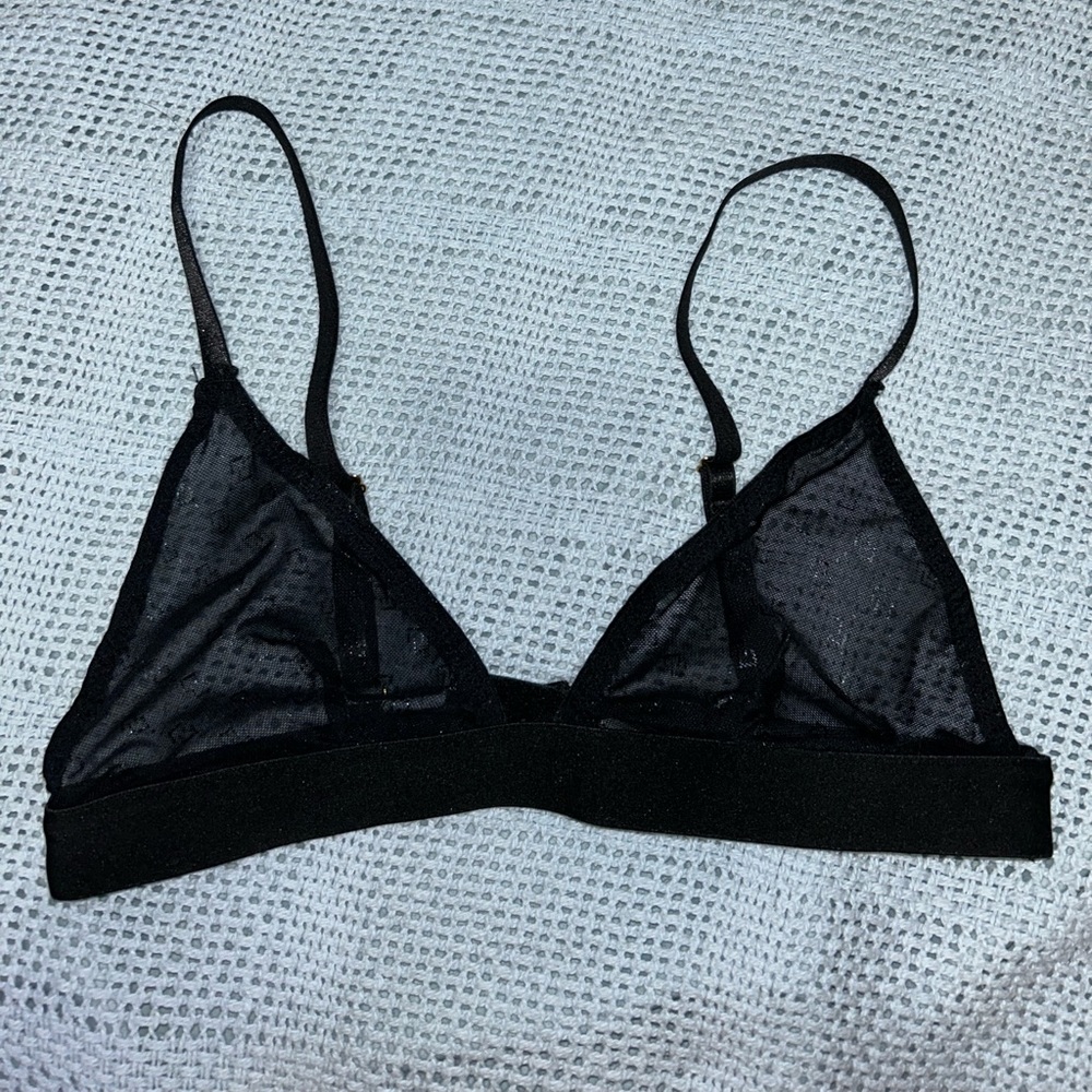 Sheer mesh bralette